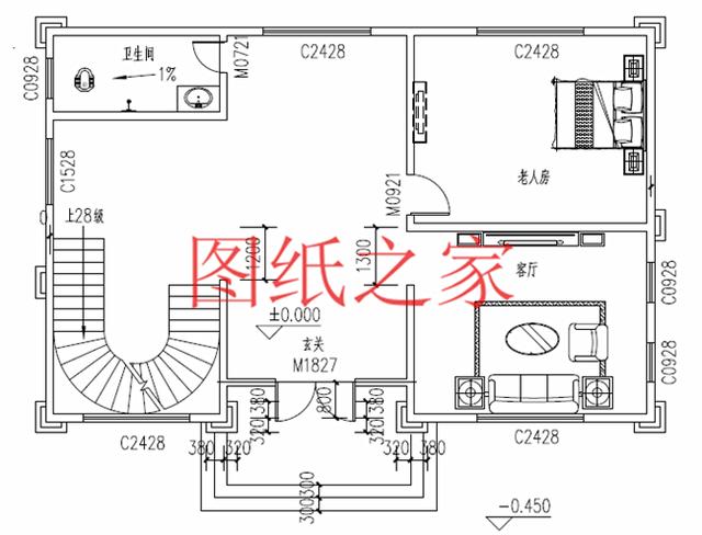 13X10米的四层别墅，可利用空间大，家里人口再多都不怕！