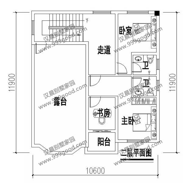 农村小别墅设计图施工图，盖养老房这栋就不错，占地小还省钱！