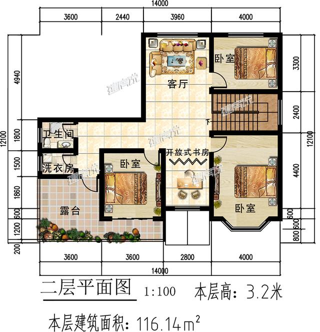 3套二层别墅，第1套26万建，可以说非常便宜了