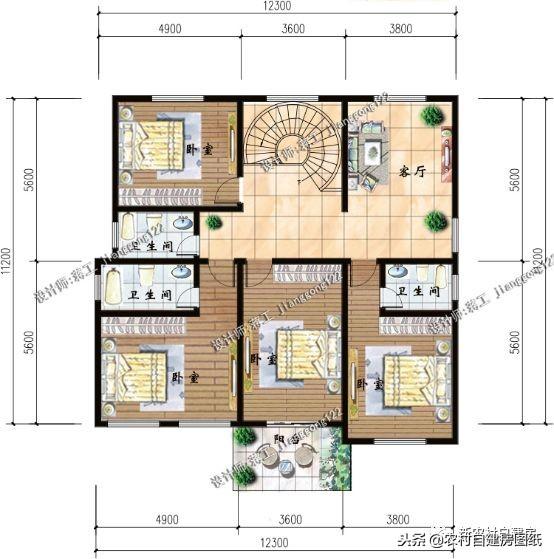 农村建房别太奇怪，这5套别墅图纸小白都看得懂，才不会被忽悠