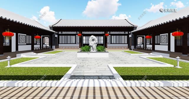 农村自建钢结构四合院，最美的中式建筑，真正的豪宅可四世同堂