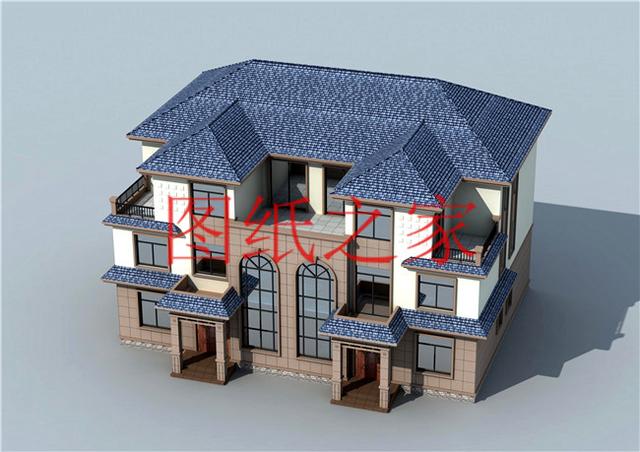 单户占地130平米左右的三层双拼别墅，造价平摊一人只要25万！