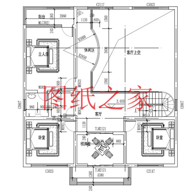 13X13米的三层别墅，卧室数分别是5、6、7，户型方正、简单实用！