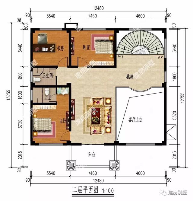 建房尺寸相近的两栋别墅户型，都很豪华，有品位的人都在建