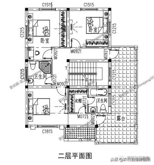 12款带车库的农村别墅图纸，一层12万起，二层16万起，三层30万起