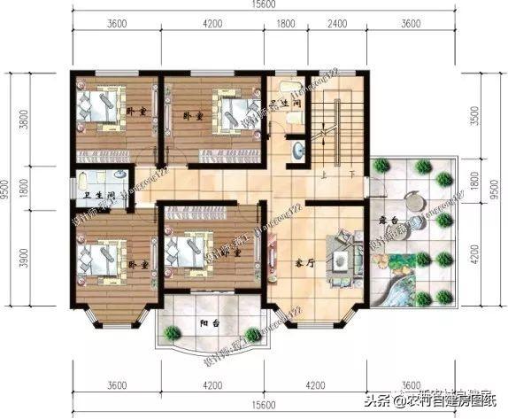 12款带车库的农村别墅图纸，一层12万起，二层16万起，三层30万起