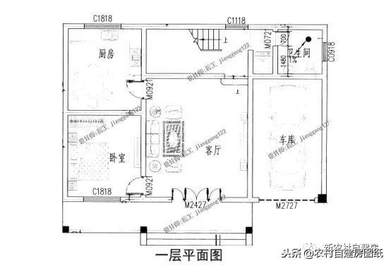 12款带车库的农村别墅图纸，一层12万起，二层16万起，三层30万起