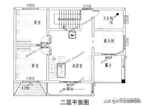 12款带车库的农村别墅图纸，一层12万起，二层16万起，三层30万起