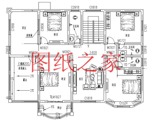 大户型二层别墅，16X12米大气实用，给你挣足了面子！