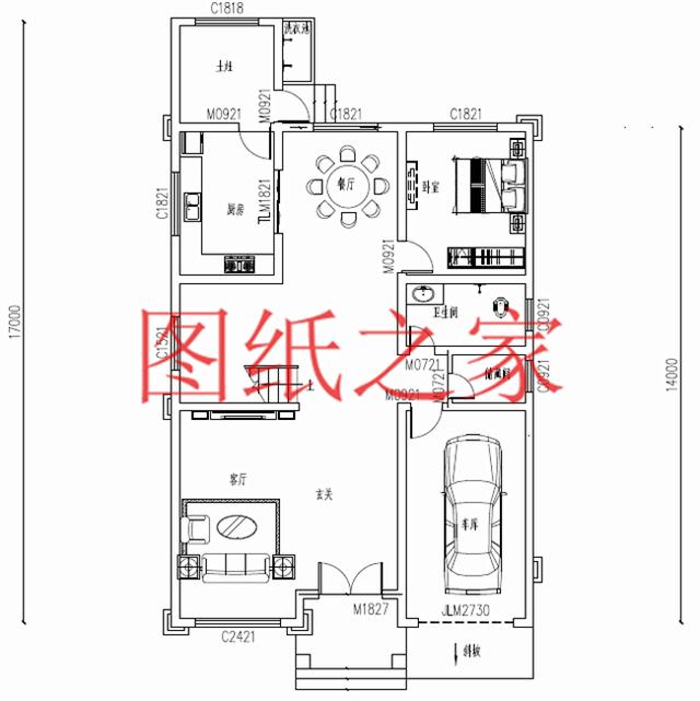 占地150平米左右的二层别墅，造价40万左右，非常经济实用！