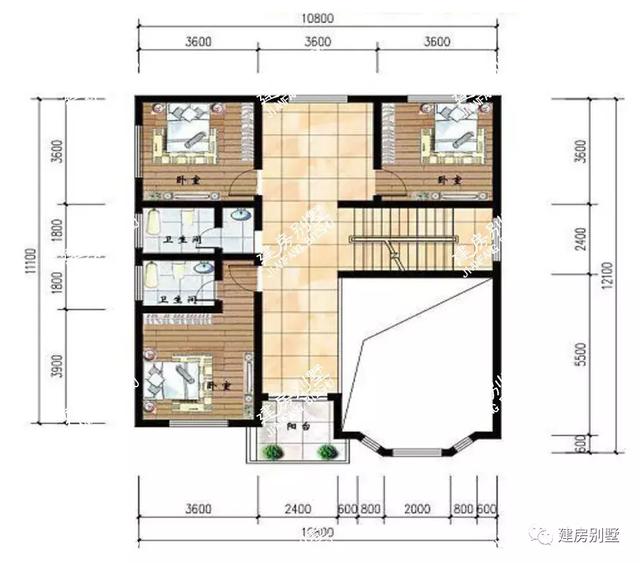 外观靓且采光好的两层农村别墅，建哪一栋都不亏