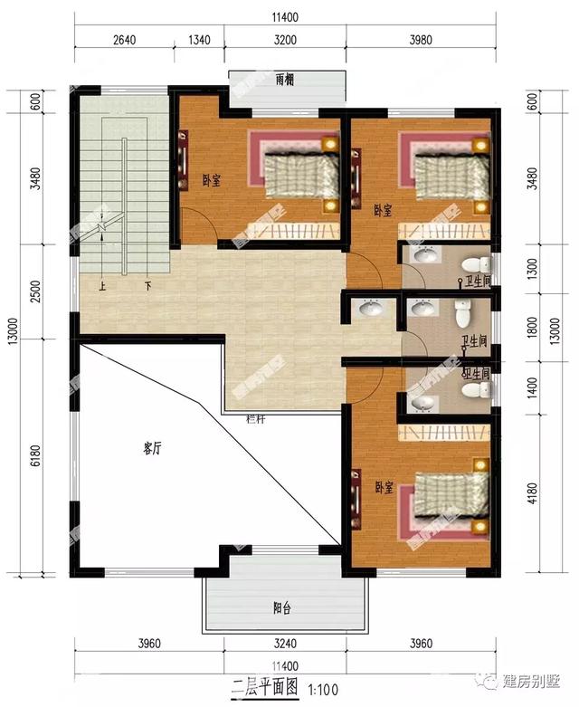 三栋面宽相近的农村自建房，房子这样建，让你在村里扬眉吐气