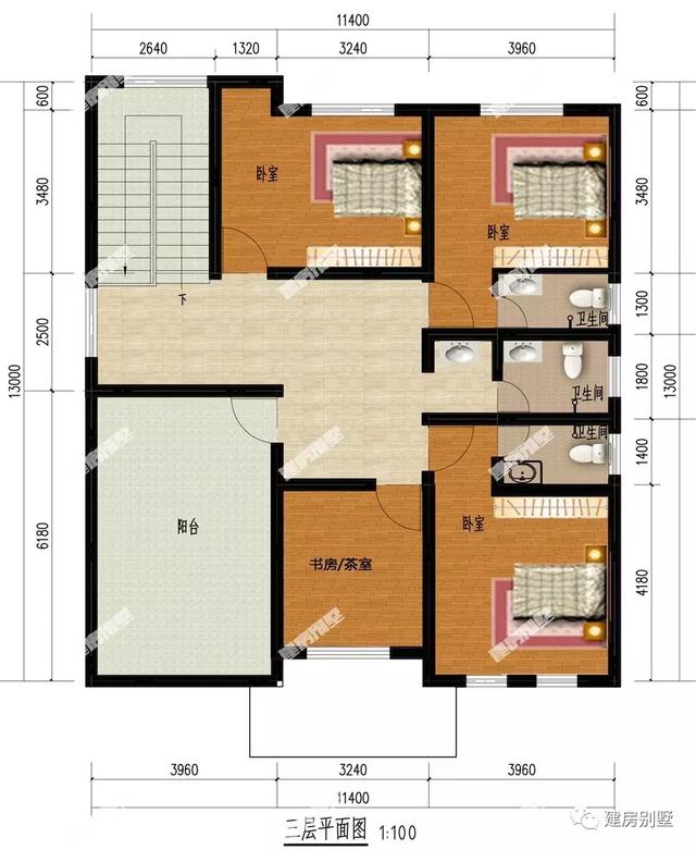 三栋面宽相近的农村自建房，房子这样建，让你在村里扬眉吐气