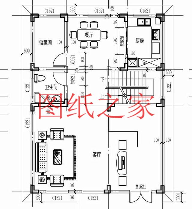 110平米的三层别墅，9X13米左右造价30万，简单又实用！