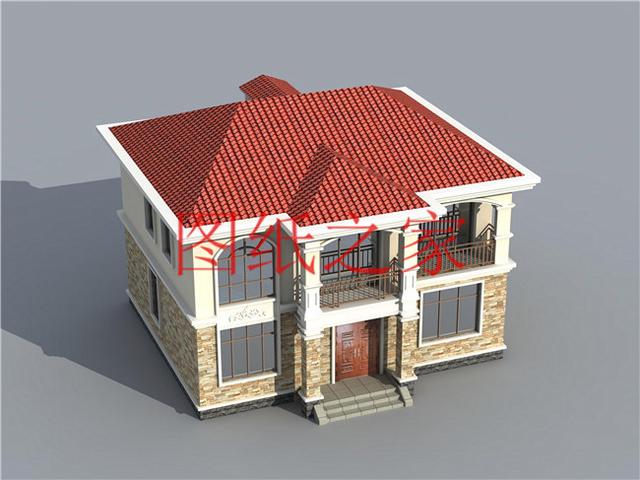 12X11米二层别墅，户型方正造价20万左右，非常经济实用！