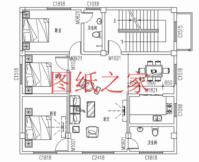 110平米左右的三层别墅，占地尺寸不到12X10米，一起来看看吧！