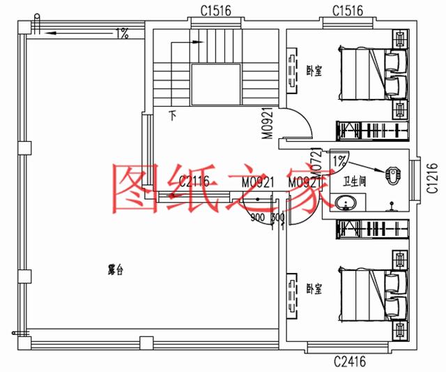 110平米左右的三层别墅，占地尺寸不到12X10米，一起来看看吧！