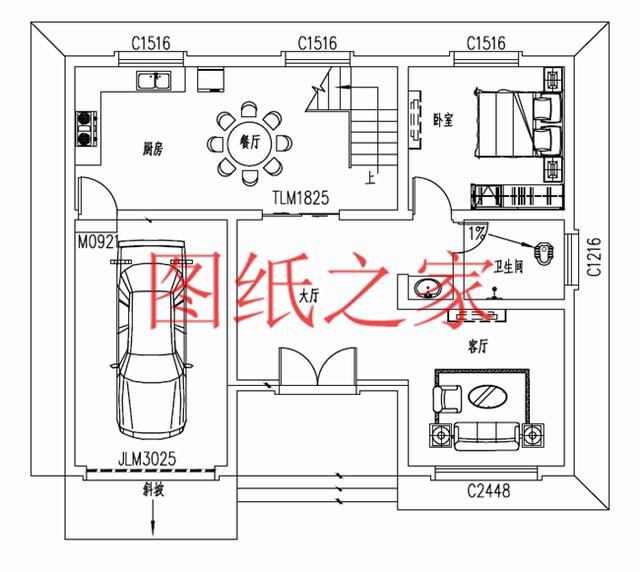 110平米左右的三层别墅，占地尺寸不到12X10米，一起来看看吧！