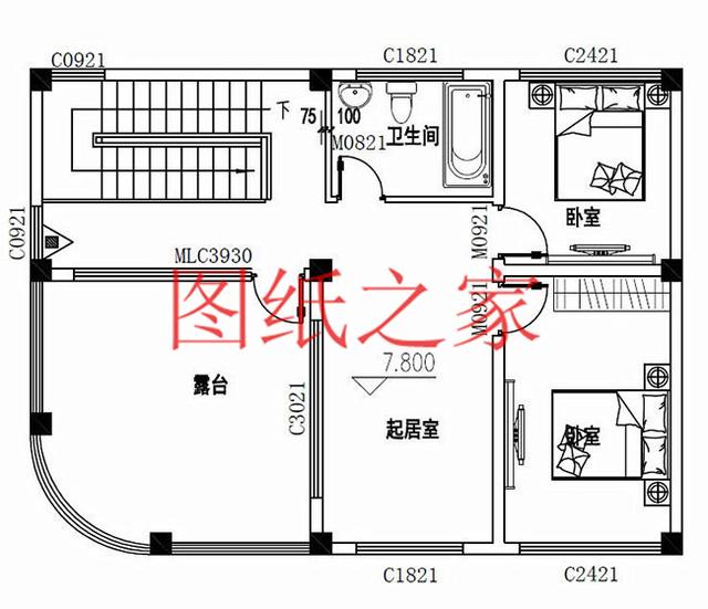 110平米左右的三层别墅，占地尺寸不到12X10米，一起来看看吧！