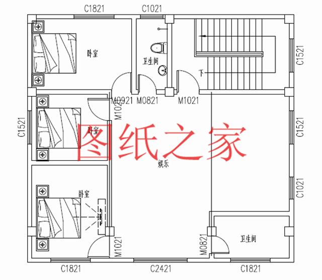 110平米左右的三层别墅，占地尺寸不到12X10米，一起来看看吧！