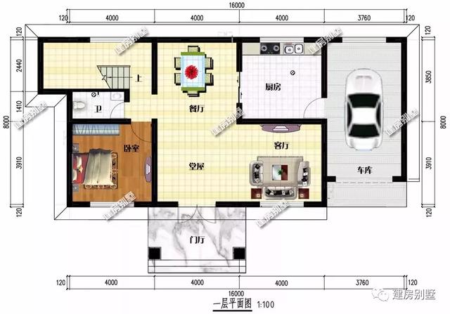 两栋平屋顶农村自建房，简约秀气造价低，完全满足生活需要