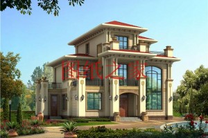 15×13米的三层自建小楼房设计，5套方案供选择