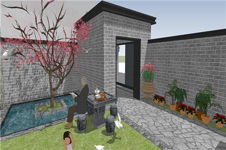 二层农村自建房设计图，入户就有一个大庭院，想建房的都看看吧！