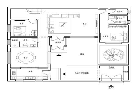 二层农村自建房设计图，入户就有一个大庭院，想建房的都看看吧！