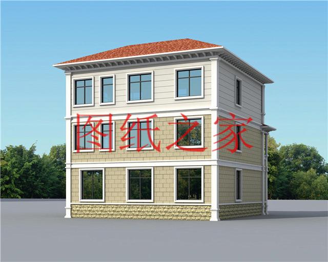12X13米三层别墅户型设计，功能性强，符合现代人的生活需求