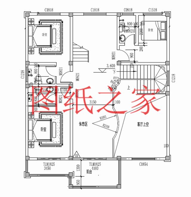 12X13米三层别墅户型设计，功能性强，符合现代人的生活需求