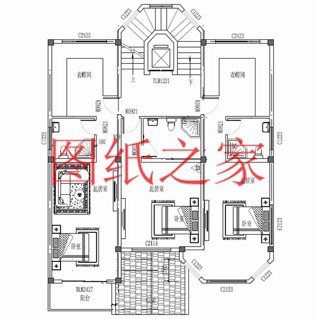 12X13米三层别墅户型设计，功能性强，符合现代人的生活需求