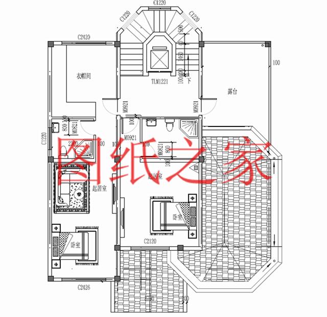 12X13米三层别墅户型设计，功能性强，符合现代人的生活需求