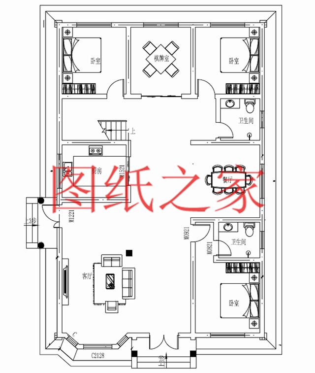 时尚大气又温馨实用的农村二层别墅设计，非常适合农村修建！