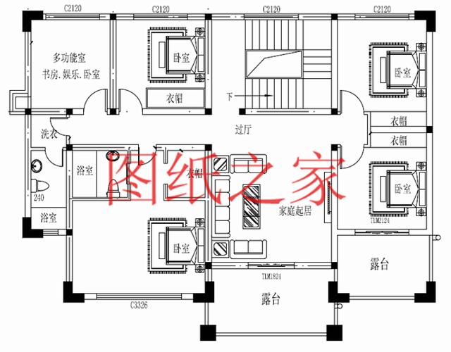 时尚大气又温馨实用的农村二层别墅设计，非常适合农村修建！