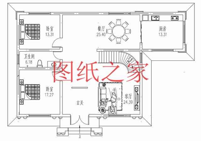 时尚大气又温馨实用的农村二层别墅设计，非常适合农村修建！