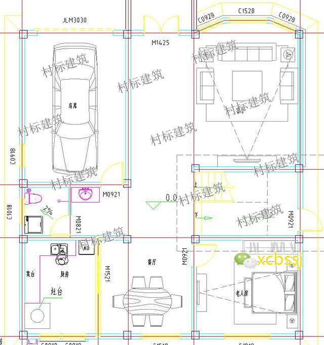 主体30w三层乡村自建房设计图别墅效果图，农村经典住宅户型！