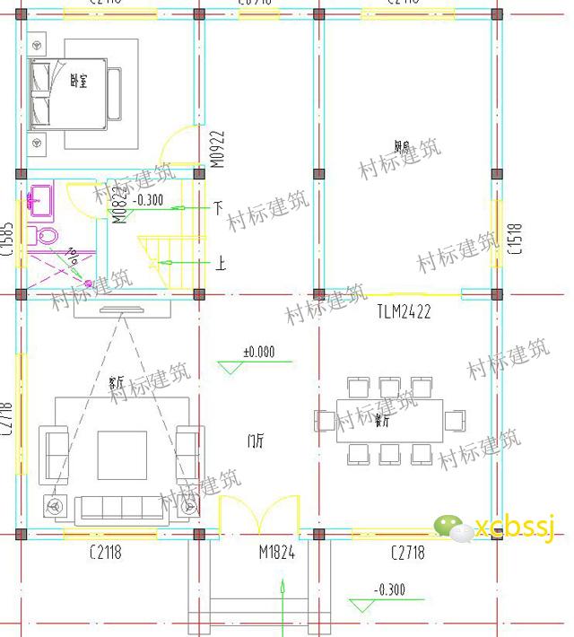 主体30w三层乡村自建房设计图别墅效果图，农村经典住宅户型！