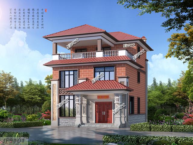 宅基地小不用愁，占地105平照样住别墅，图纸快收藏