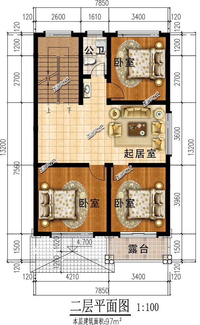 开间8米如何建房，这2款农村独栋小洋楼正合你意，图纸收藏不会错