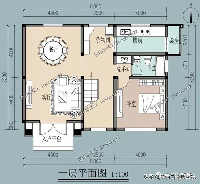 3款进深8米的二层农村小别墅，100平20-25万，建第一款最划算