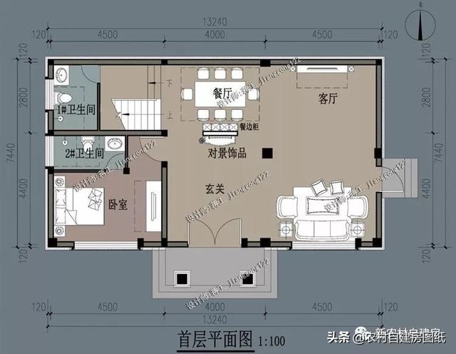 3款进深8米的二层农村小别墅，100平20-25万，建第一款最划算