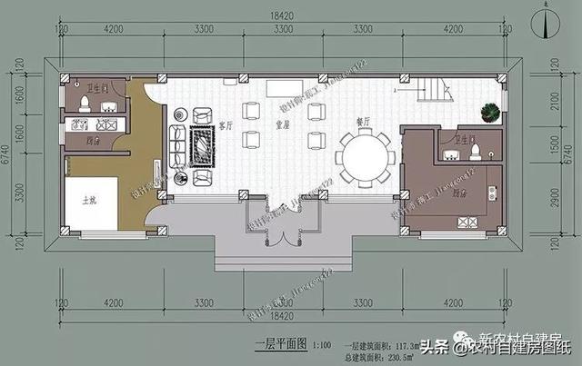 3款进深8米的二层农村小别墅，100平20-25万，建第一款最划算