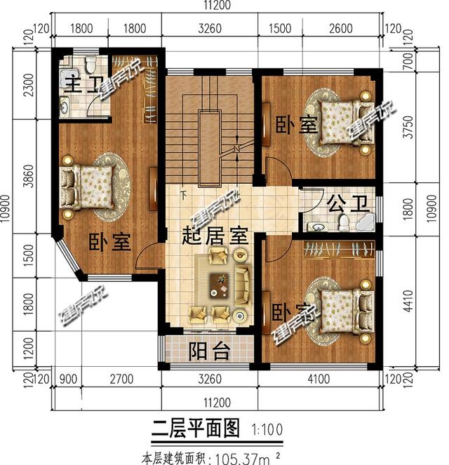 占地92平的三层别墅，简单实用，图纸快收藏好