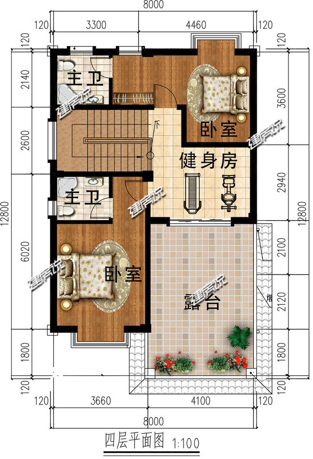 占地96平的欧式别墅，实用又气派，农村自建房首选