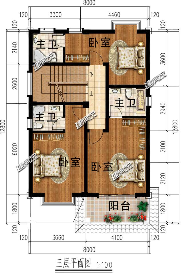 占地96平的欧式别墅，实用又气派，农村自建房首选