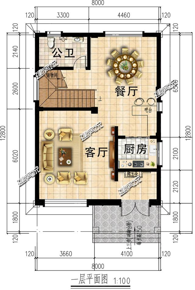 占地96平的欧式别墅，实用又气派，农村自建房首选