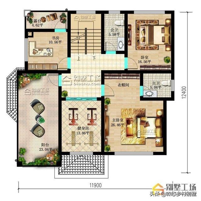 4款农村二层别墅，最低造价16万，户型实用