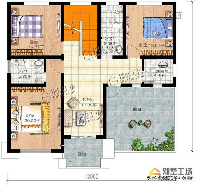 4款农村二层别墅，最低造价16万，户型实用