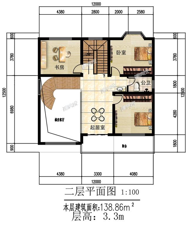 气质非常突出的三层别墅，建成村里一枝花，图纸难求快收藏