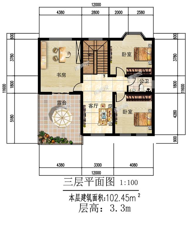 气质非常突出的三层别墅，建成村里一枝花，图纸难求快收藏